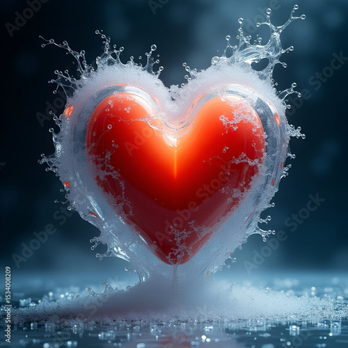 heart in the snow