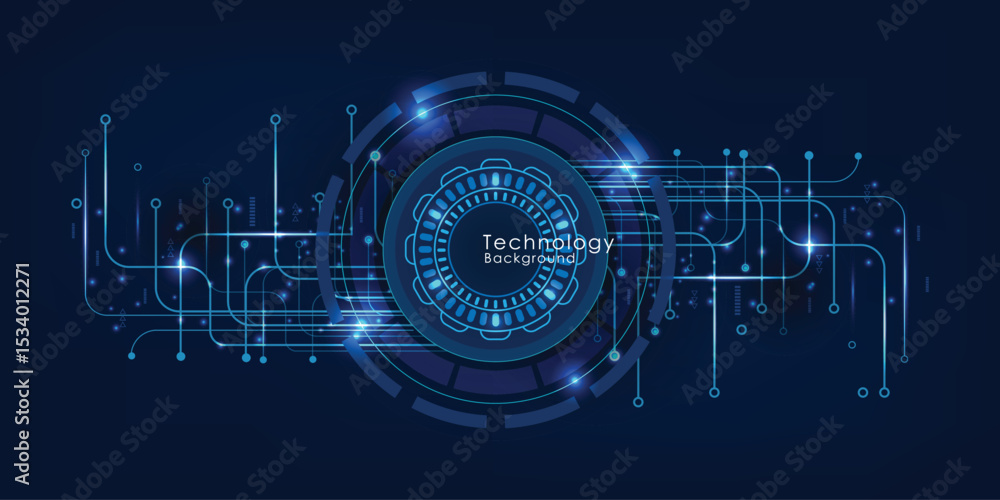 Obraz premium Vector abstract background technology circuit design