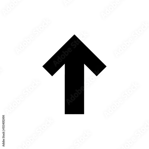 Ascension's Ascent: A minimalistic visual of a solid black arrow pointing upwards, a symbol of direction and progress. Free Download Ascension's Ascent: A minimalistic visual of a solid black arrow pointing upwards, a symbol of direction and progress. - GFXLoad