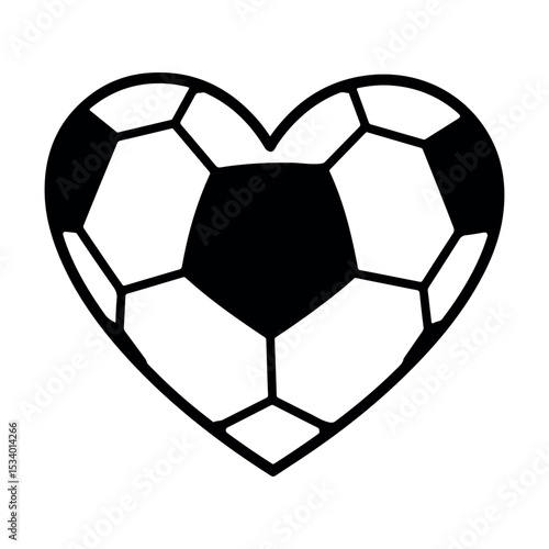 heart shaped soccer ball