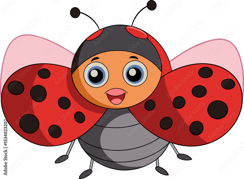 Obraz premium ladybug on white background