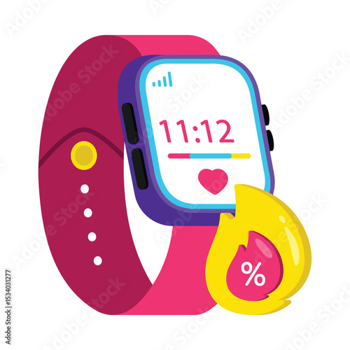 Smartwatch Sale Vector style icon. Eps 10 file