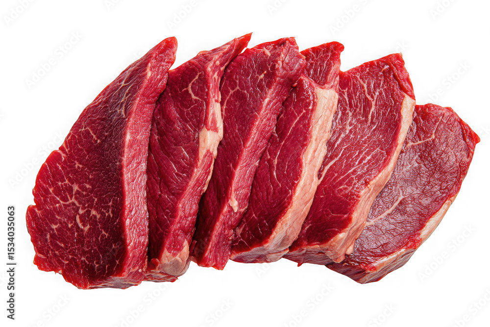 Obraz premium Sliced Beef Steaks