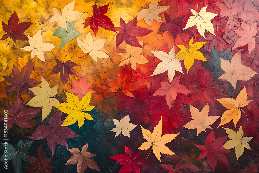 A background of colorful autumn leaves, showcasing the beauty and diversity in nature's changing seasons. A background of colorful autumn leaves, showcasing the beauty and diversity in nature's changing seasons.