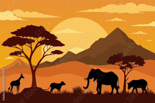 camels in the desert