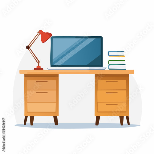 vector illustration of office