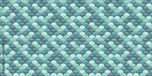 Serene teal and blue scale pattern.  Perfect for website backgrounds, textiles, or any design needing a calming, textured effect.  Evokes feelings of water, tranquility, and nature.