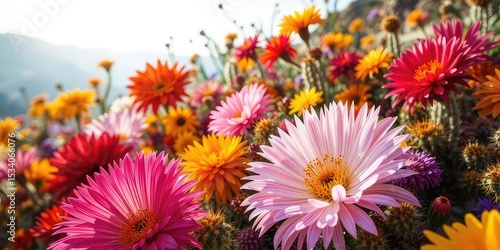 Desert Blooms: A Burst of Color in the Sun-Drenched Landscape