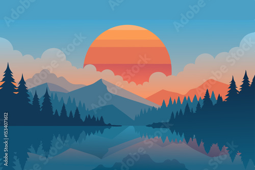 sunrise over mountains