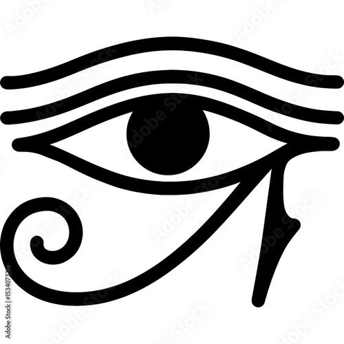 Minimal vector Eye of Horus icon