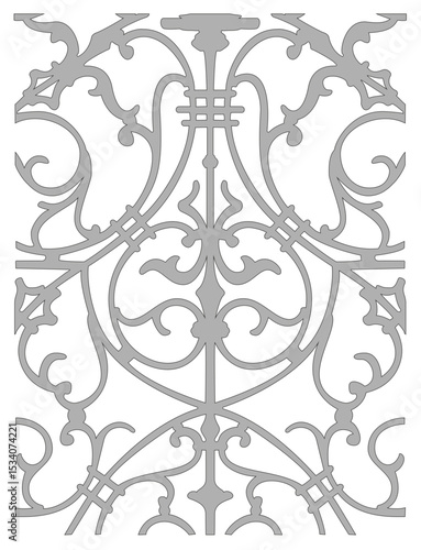 Vector of an arabesque for interior decoration