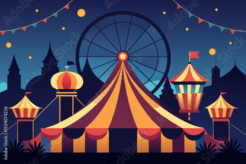 circus tent vector illustration