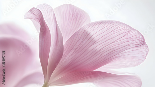 Delicate Pink Flower Petals: A Close-Up Study of Nature's Beauty