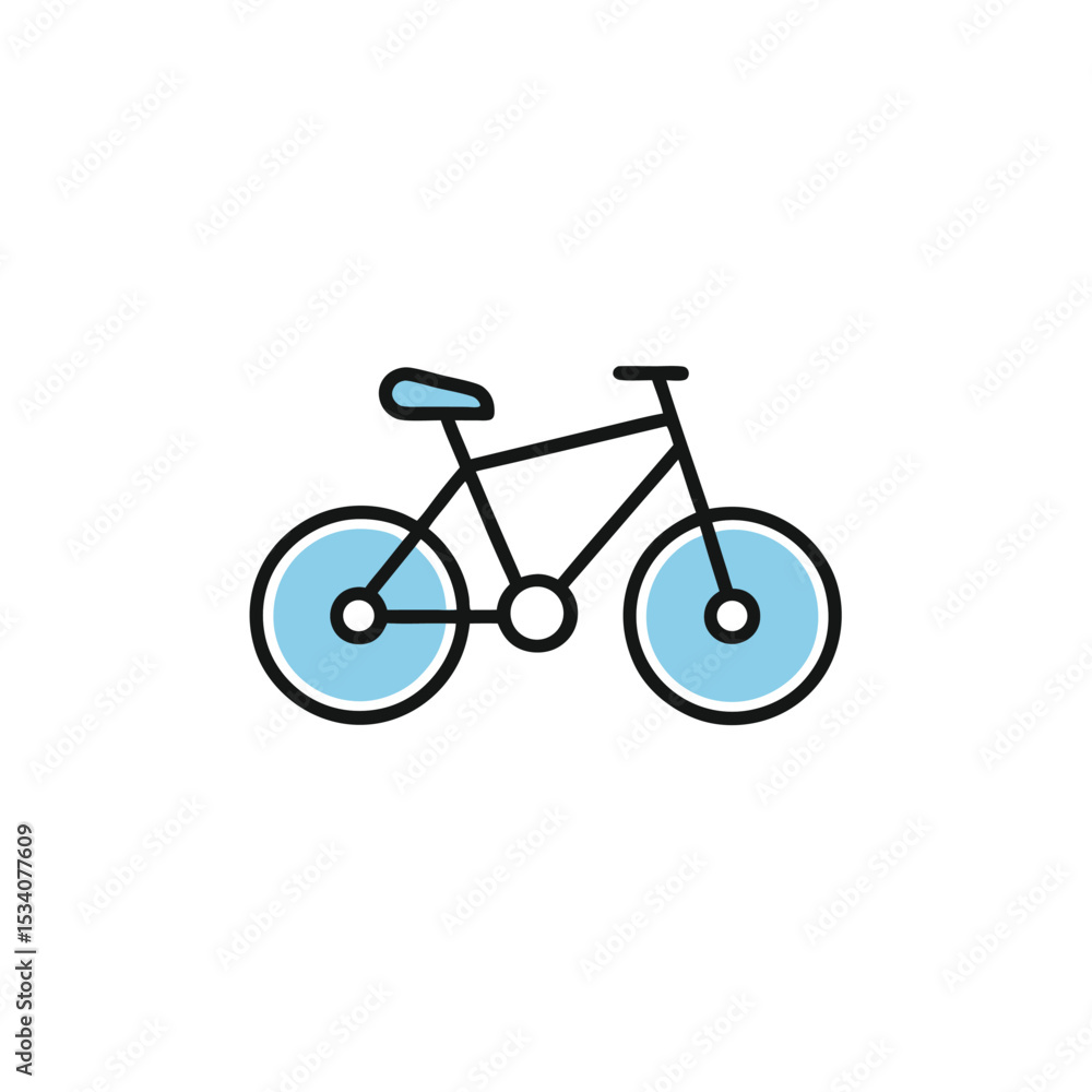 bicycle icon isolated on white background bicycle icon isolated on white background