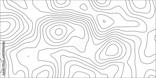 Panorama view gradient multicolor wave curve lines banner background design. Abstract geography curve wave line vector illustration. Geography contour map linear background vector illustration.	