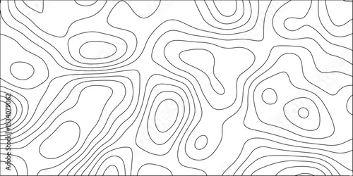 Panorama view gradient multicolor wave curve lines banner background design. Abstract geography curve wave line vector illustration. Geography contour map linear background vector illustration.	