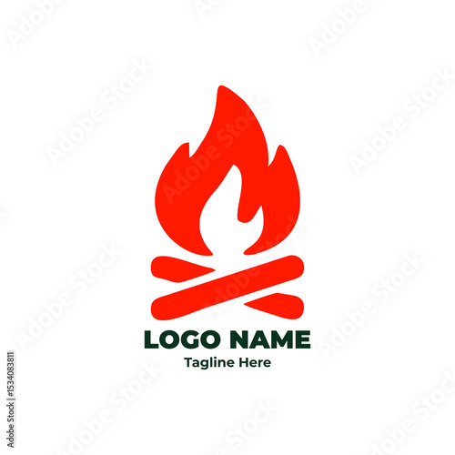 Mountain logo, trekking icon, hiking badge, camping emblem, outdoor adventure symbol for graphic branding, eco tourism, and wilderness lifestyle collection