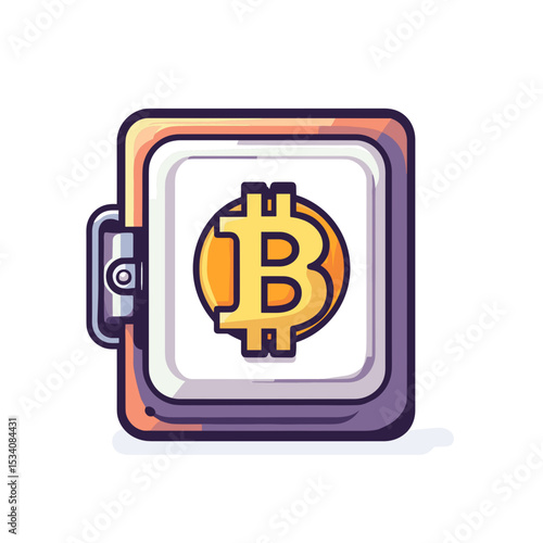 Bitcoin Wallet Depicting Digital Currency and Technology with Secure Financial Transactions and Modern Electronic Payment Solutions