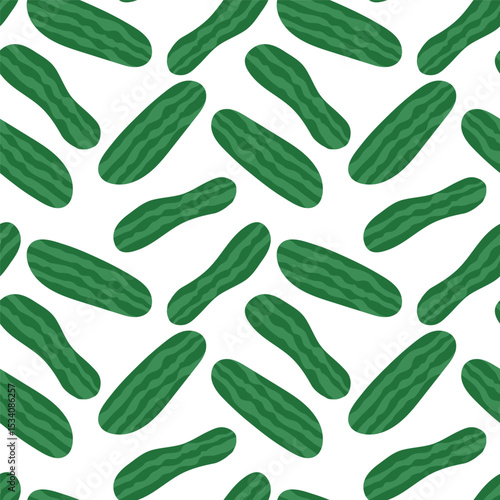 vector cucumber seamless pattern background design