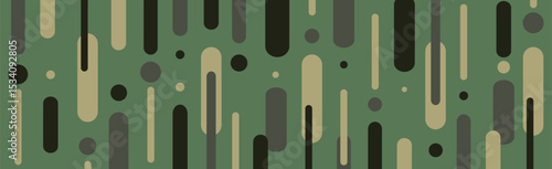 Abstract background khaki different geometric shapes - Vector illustration