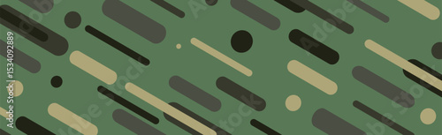 Abstract background khaki different geometric shapes - Vector illustration