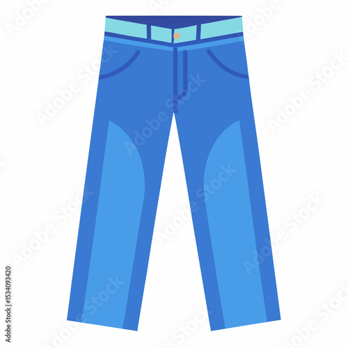 Minimalist Jeans Illustration