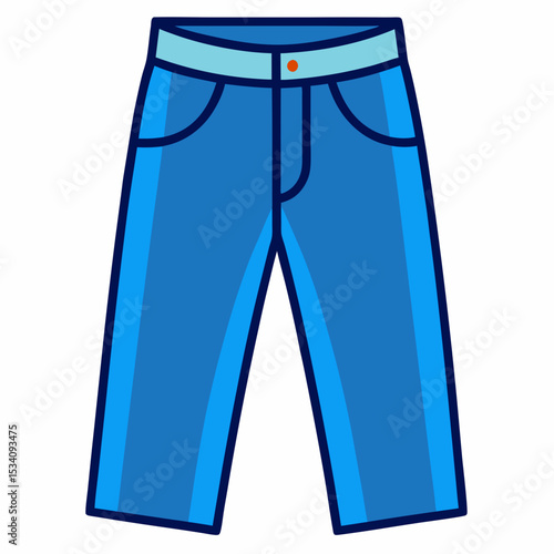 Minimalist Jeans Illustration