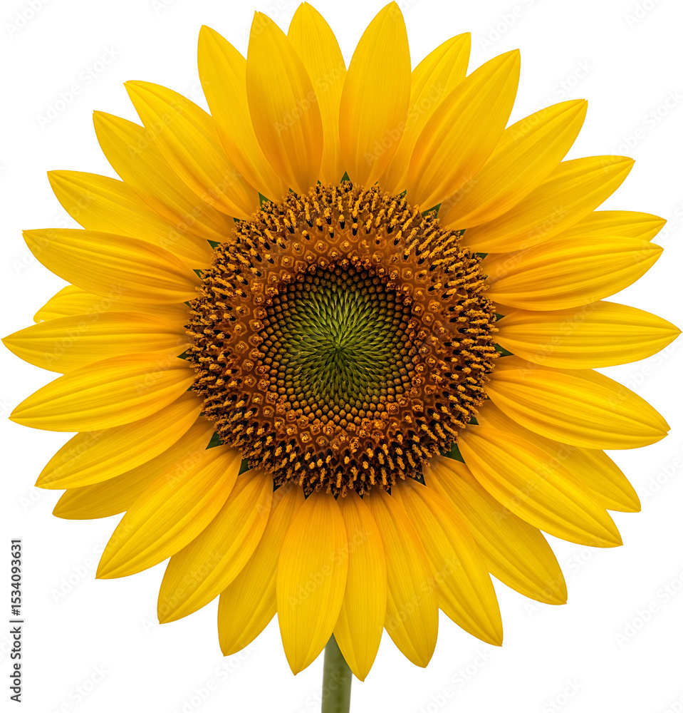 Fototapeta premium Sunflower Close-Up PNG