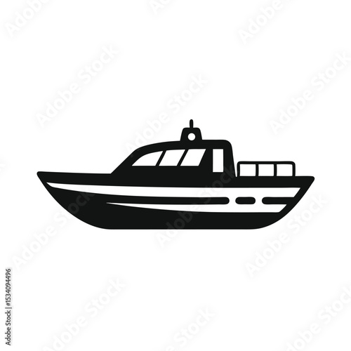 boat vector illustration with transparent background