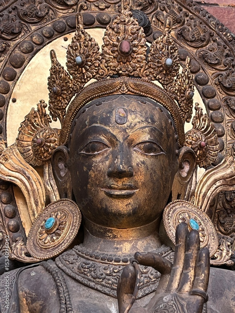 Fototapeta premium Katmandu, Patan, kompleks światyń Lalitpur, Nepal