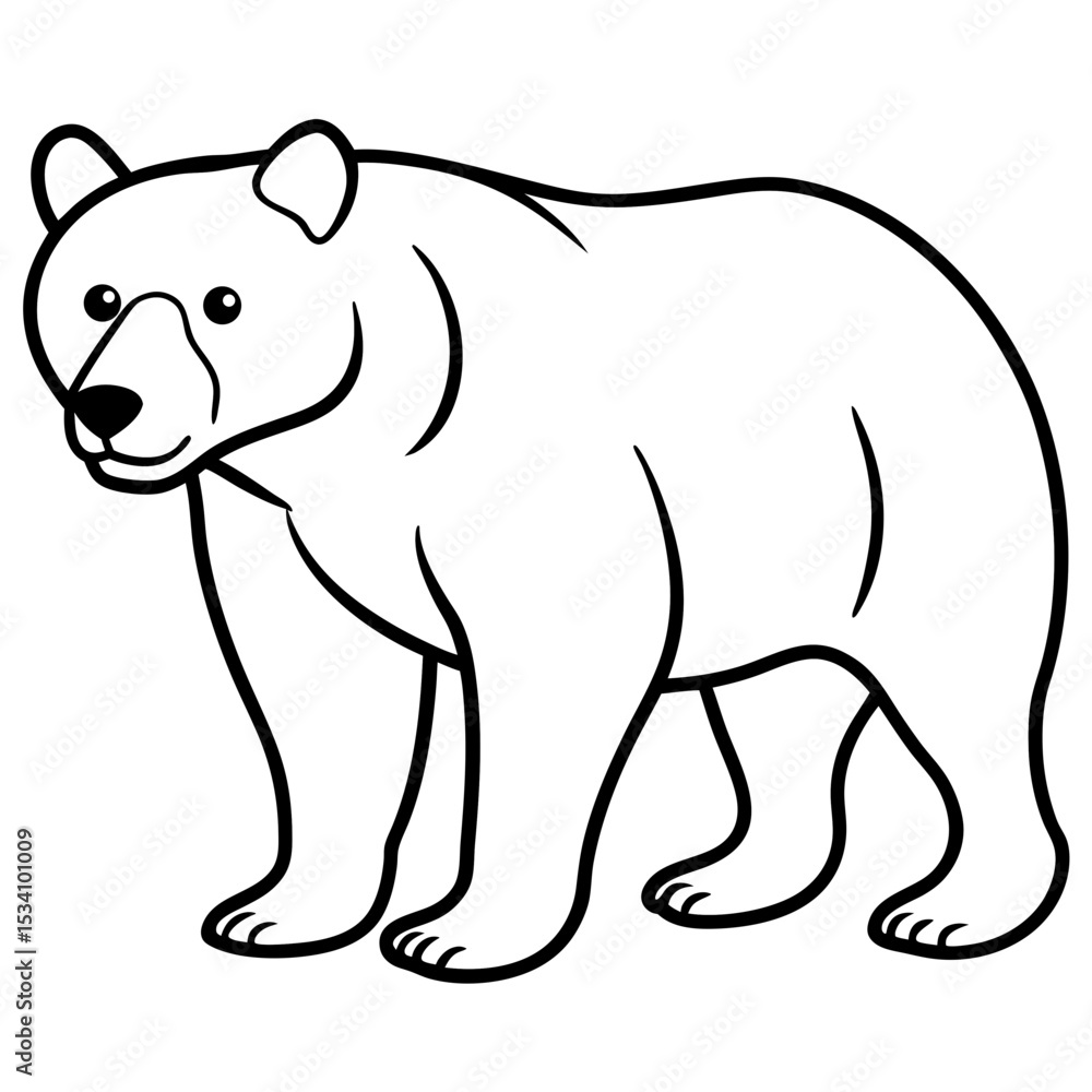 Grizzly Graph line art vector Grizzly Graph line art vector