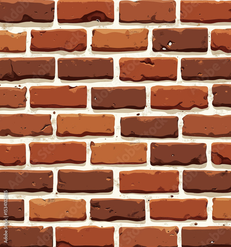 Rustic Brick Wall Texture with Warm Earth Tones