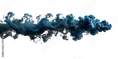Blue drop paint swirl isolated on transparent background Fog or smoke isolated transparent special .mist or smog background
