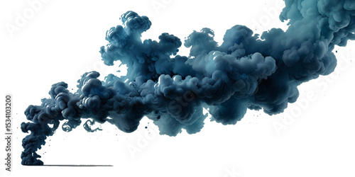 Blue drop paint swirl isolated on transparent background Fog or smoke isolated transparent special .mist or smog background