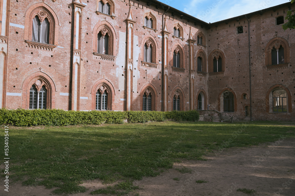 Fototapeta premium To take a walk in the center of Vigevano