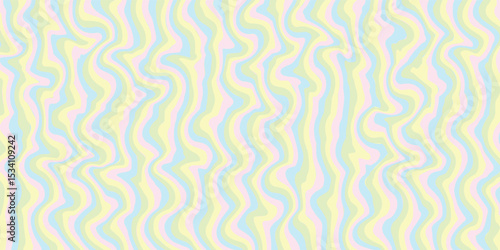 yellow lines abstract background. Trendy psychedelic retro style backdrop. Waves, swirl and twirl pattern.