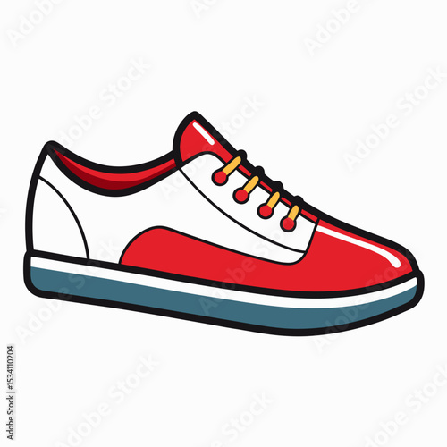 White Background Shoe Vector