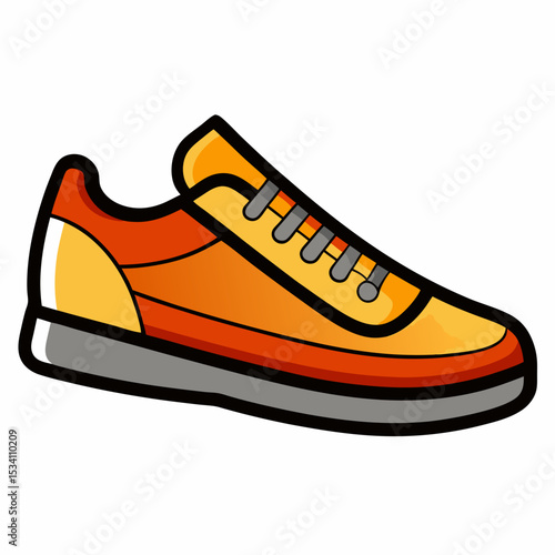White Background Shoe Vector