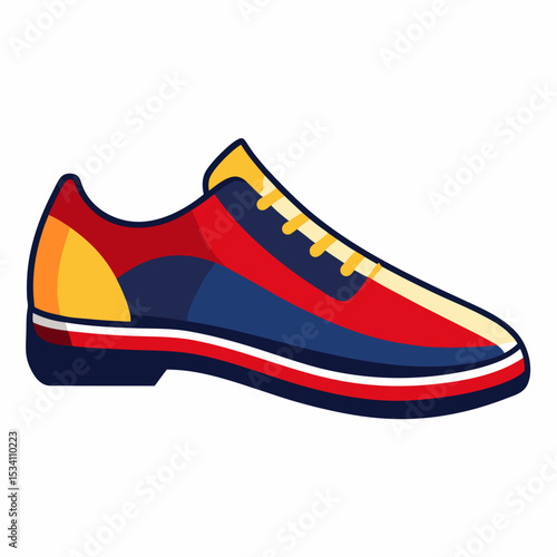 White Background Shoe Vector