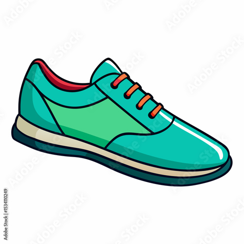 White Background Shoe Vector