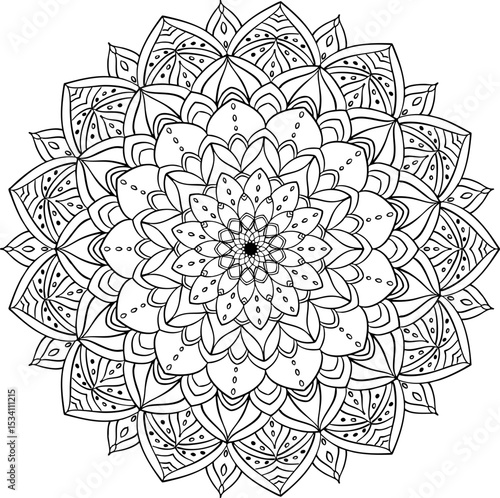 Henna tatoo mandala