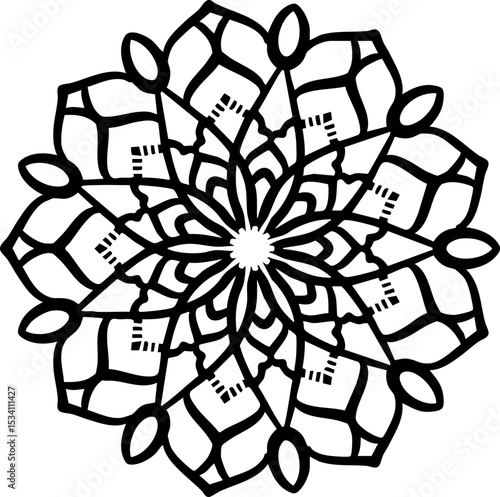 Hand drawn mandala
