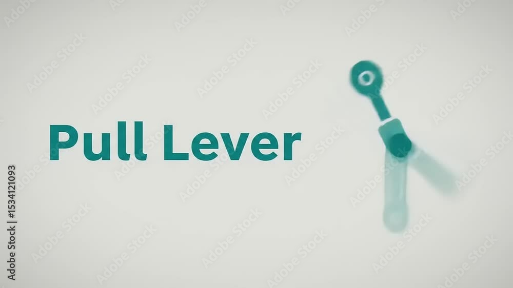 Instructional graphic showing a tool labeled 'Pull Lever' with a simple design for educational use Instructional graphic showing a tool labeled 'Pull Lever' with a simple design for educational use