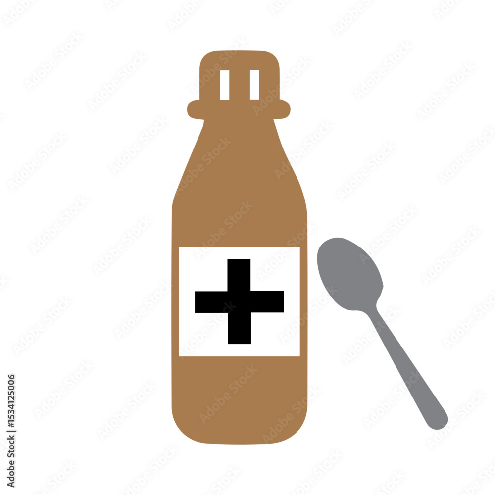 Obraz premium ICON COUGH SYRUP