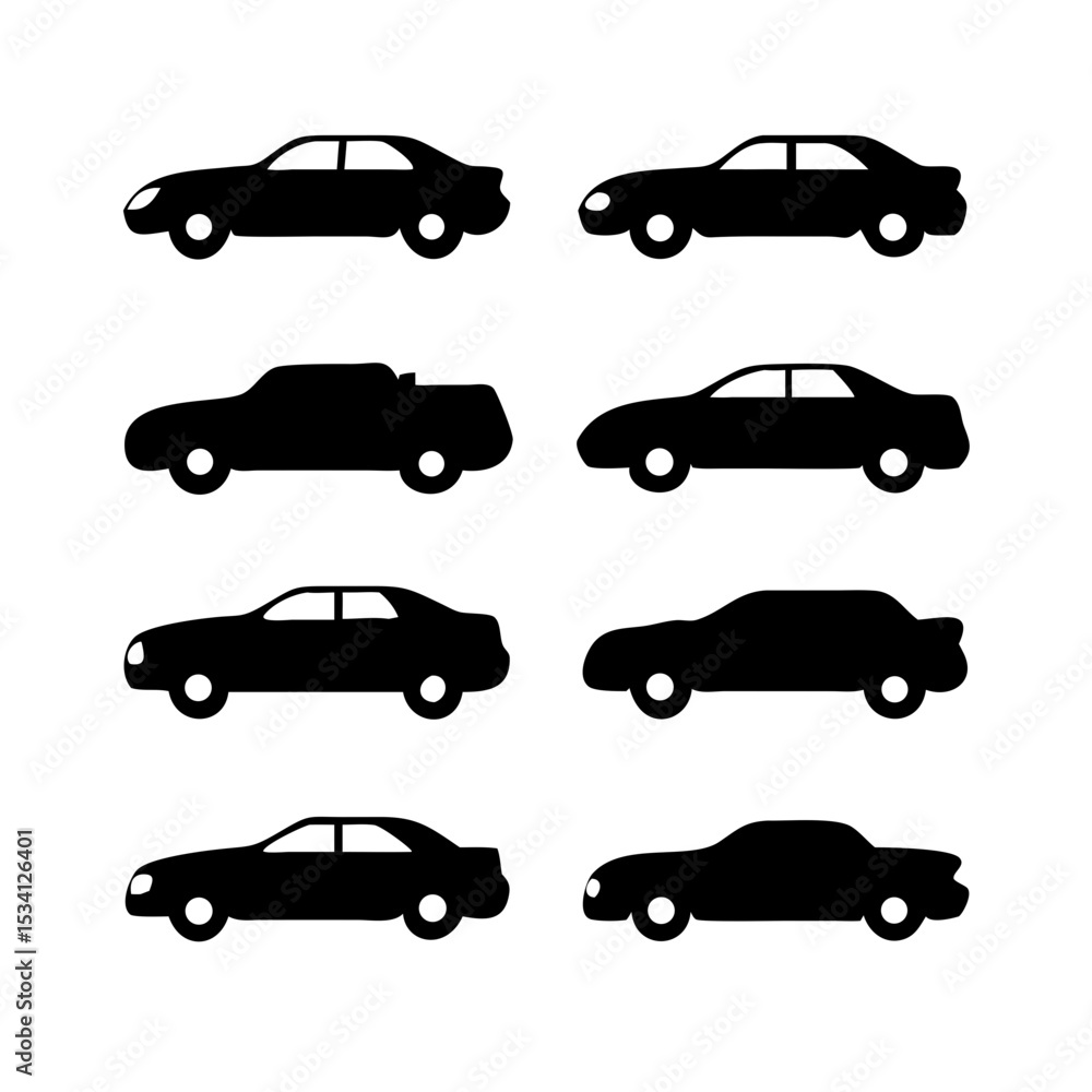 set of cars vector set of cars vector