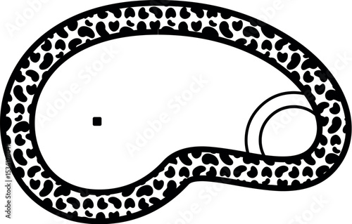 Illustration of swimming pool design vector art with black and white pattern for design and decoration projects use 100 char vector