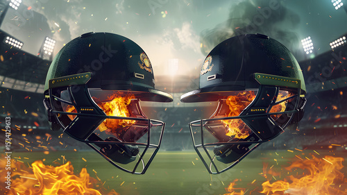 4K Cricket helmet sparkling banner cricket vs poster cricket competition background cricket vs banner cricket match motion poster