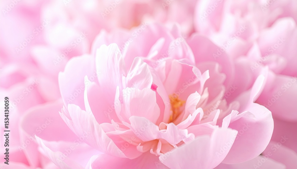 Elegant Macro of Soft Pink Peony Petals in Nature Elegant Macro of Soft Pink Peony Petals in Nature