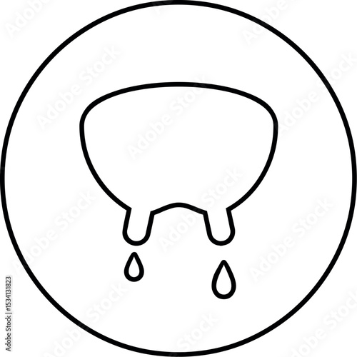 Illustration of cow udder illustration vector graphic for dairy farm and agriculture industry design and content creation vector