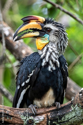 Silvery-cheeked Hornbill